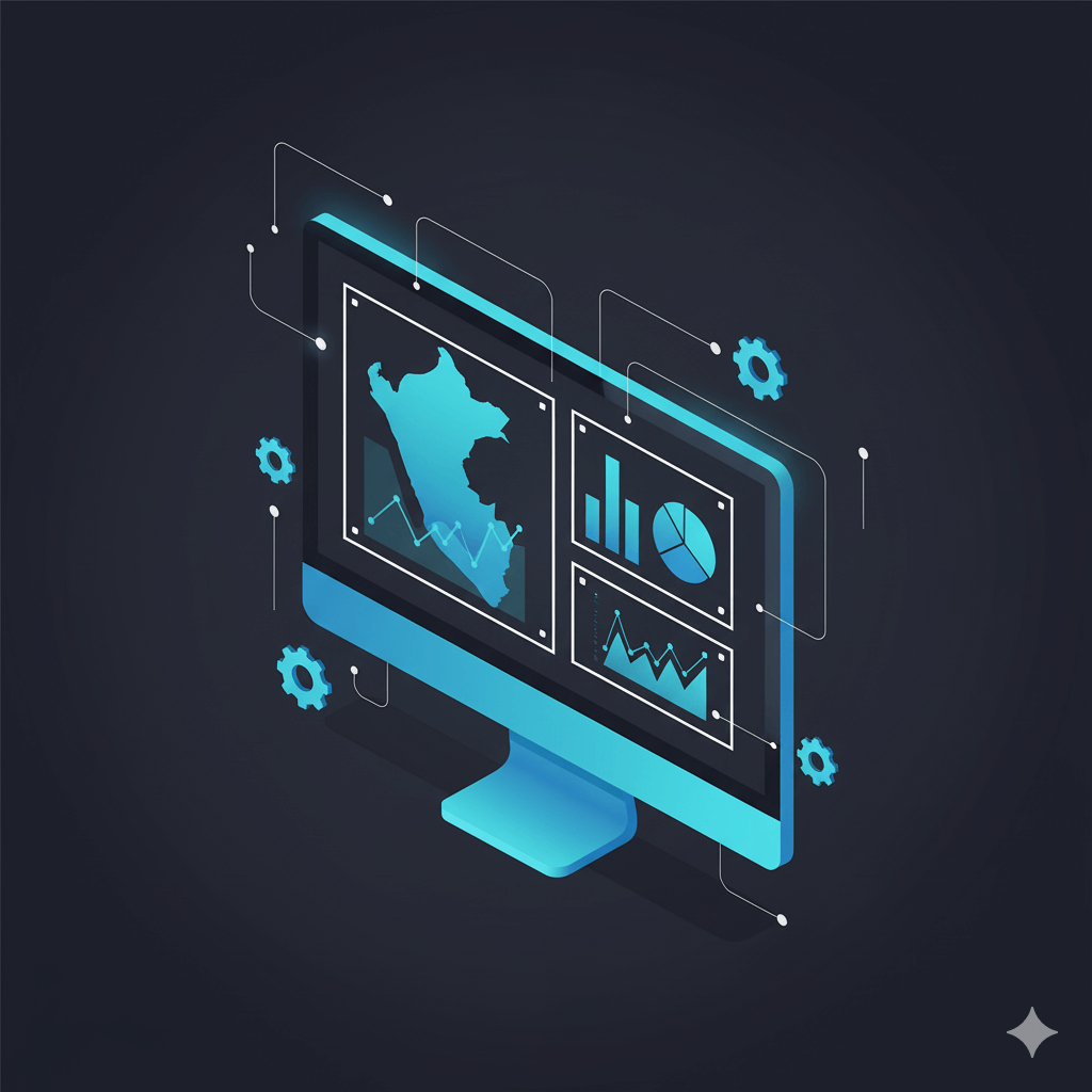 Screenshot of the Peru en Cifras website