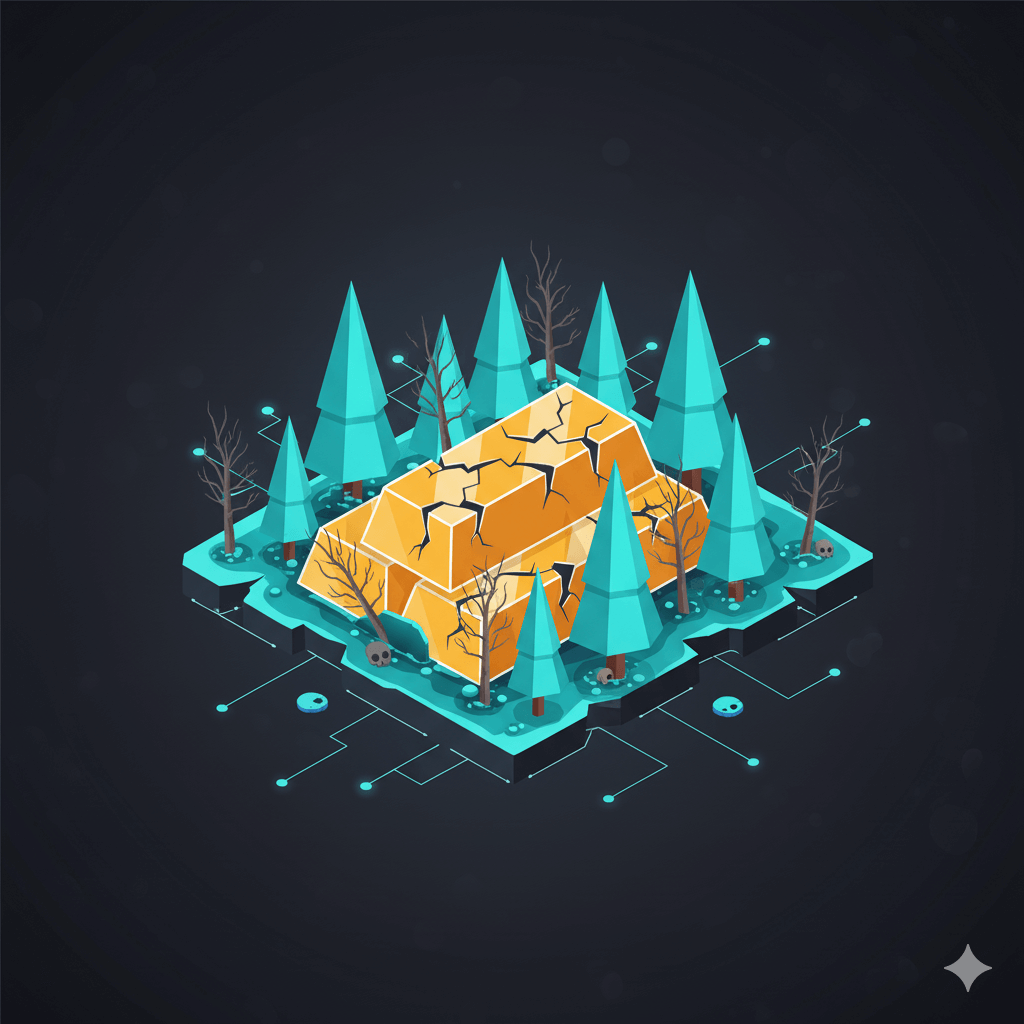 Chart of Illegal gold mining in Peru